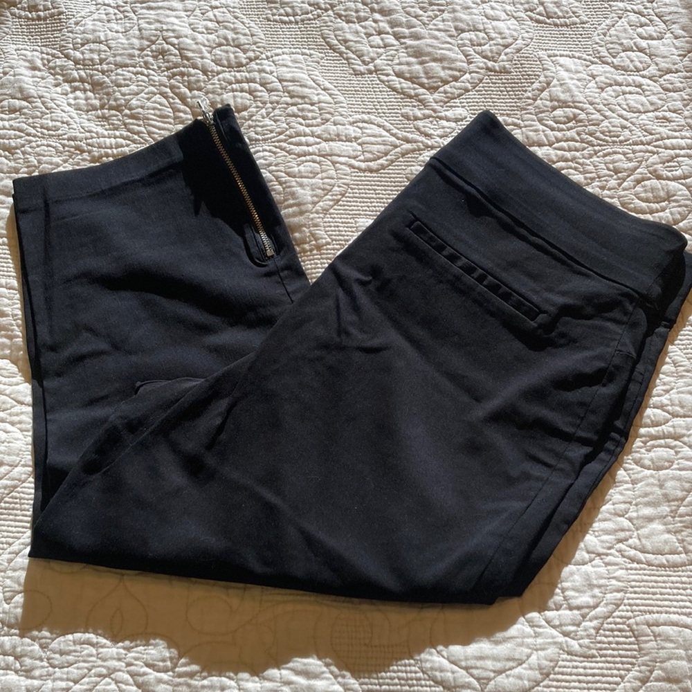 Rafaela comfort plus size pull on crop pants black 16W cruise wear